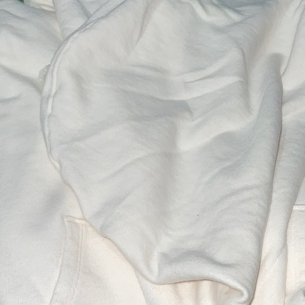 Levi's Women's Graphic Cropped Cotton Blend Laundry Day Hoodie XXL CREAM NWT - Picture 9 of 13